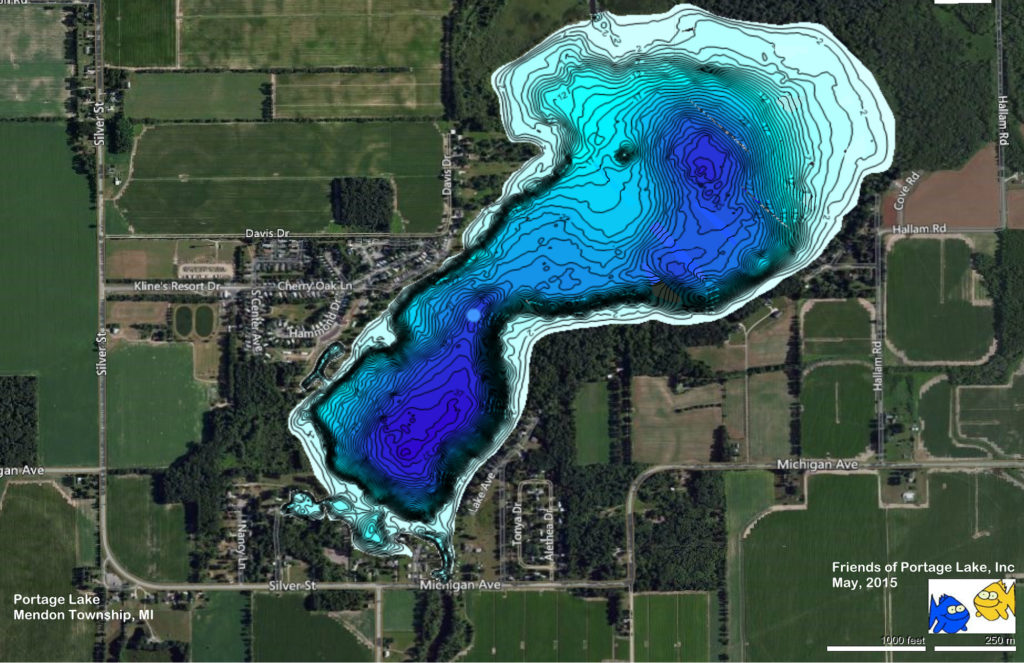 Portage Lake Color Base Map