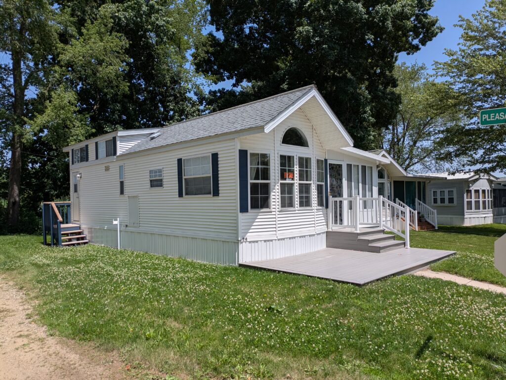 Lot 74 white park model